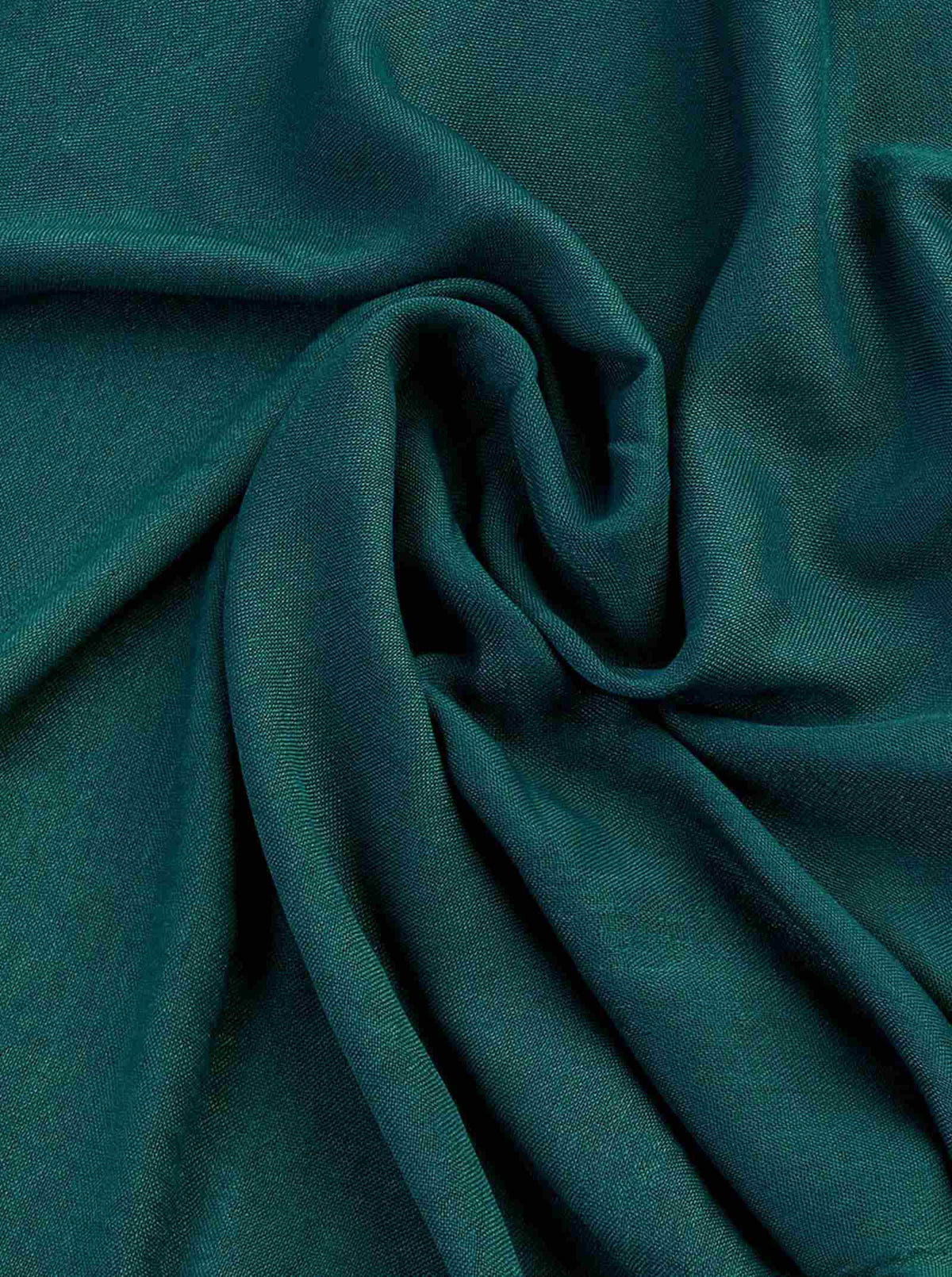 Dark Green Tassel Finish Scarf
