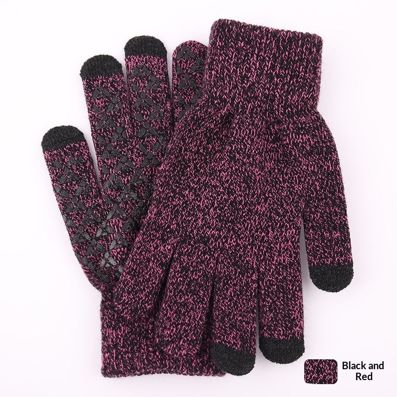 Knitted Winter Warm Touchscreen Gloves Made Of Wool VEV40878