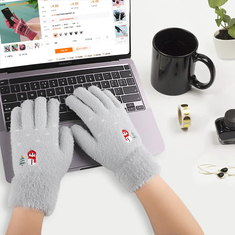 Winter Warm Touchscreen Gloves with Fleece Lining
