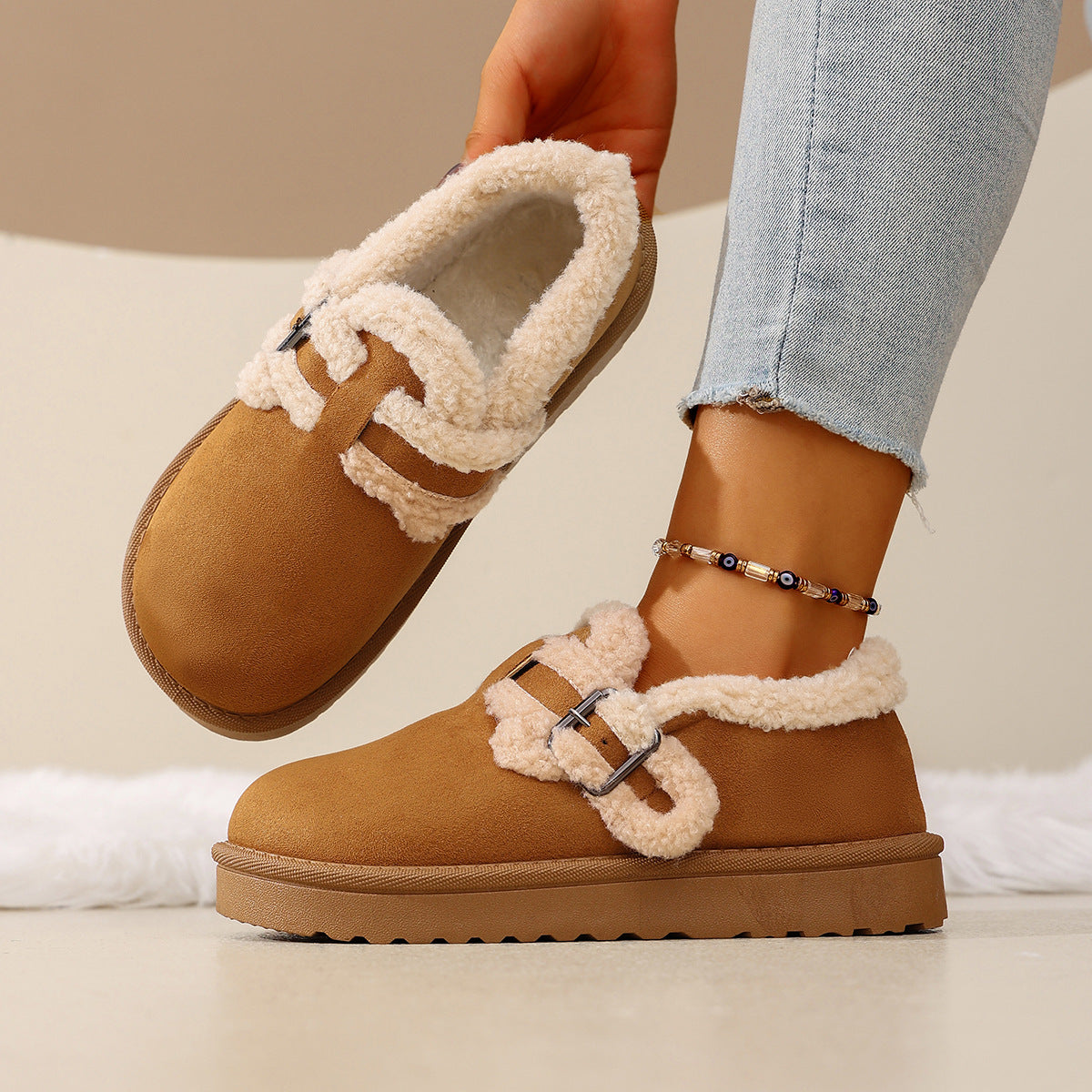 Bootara Women's BerryBirk Cozy Clogs – Retro Faux Fur Platform Snow Boots (US 5–9)