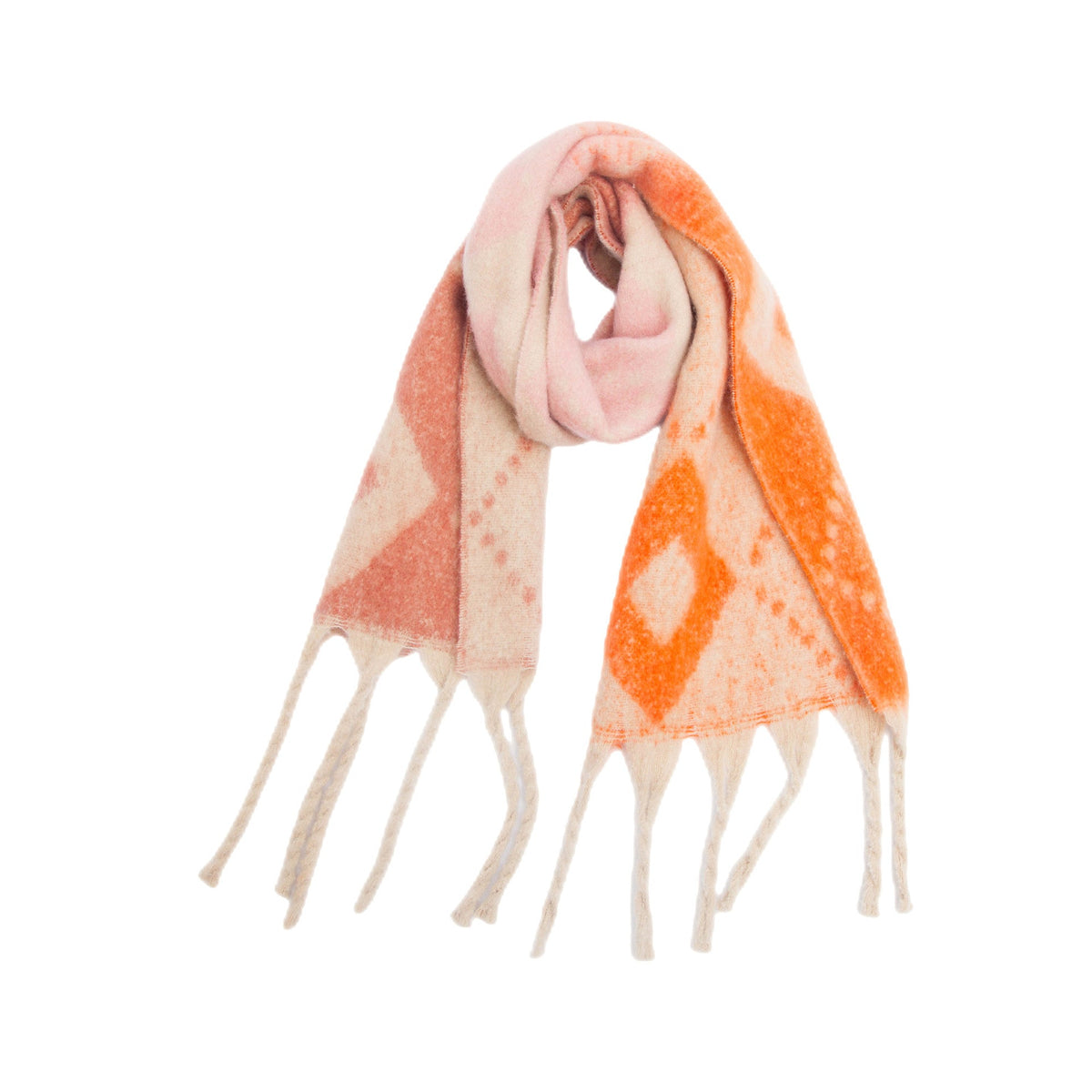 Diamond Argyle Fringe Blanket Scarf Wrap
