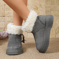 Round Toe Faux Fur Lined Boots